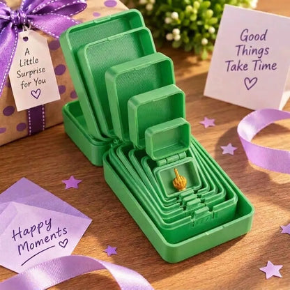 💯🎁 6-Layer Nesting Prank Gift Box | Pick Your Surprise: Middle Finger, Spider or Number 67