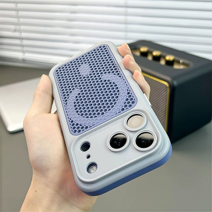 Large-view honeycomb heat dissipation magnetic case for iPhone 17 ProMax
