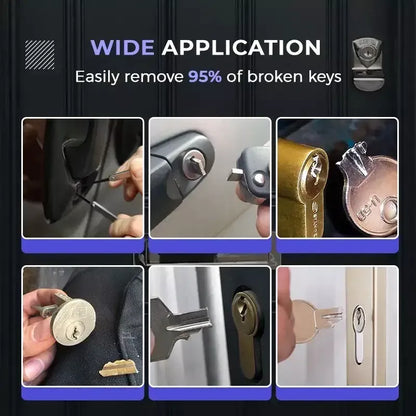 ⭐💯 👍12 pc Broken Key Extractor and Removal Tool Set - Fix jammed locks and keyholes