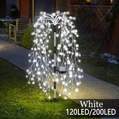 ✨ Solar Garden Lights Outdoor Decor – 120 LEDs, IP55 Waterproof, Easy Install 🌙
