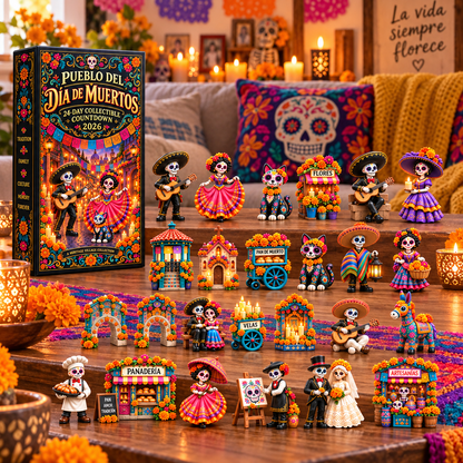 Pueblo del Día de Muertos 2026 – 24-Day Miniature Countdown