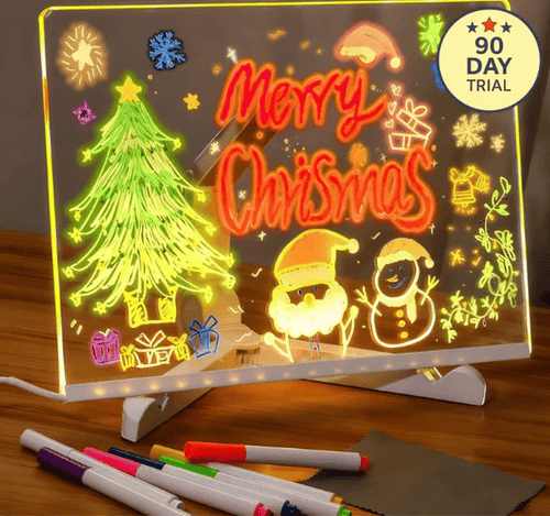 🌲Christmas Gifts - 46% OFF🎁LED Erasable DIY Acrylic Transparent Message Board