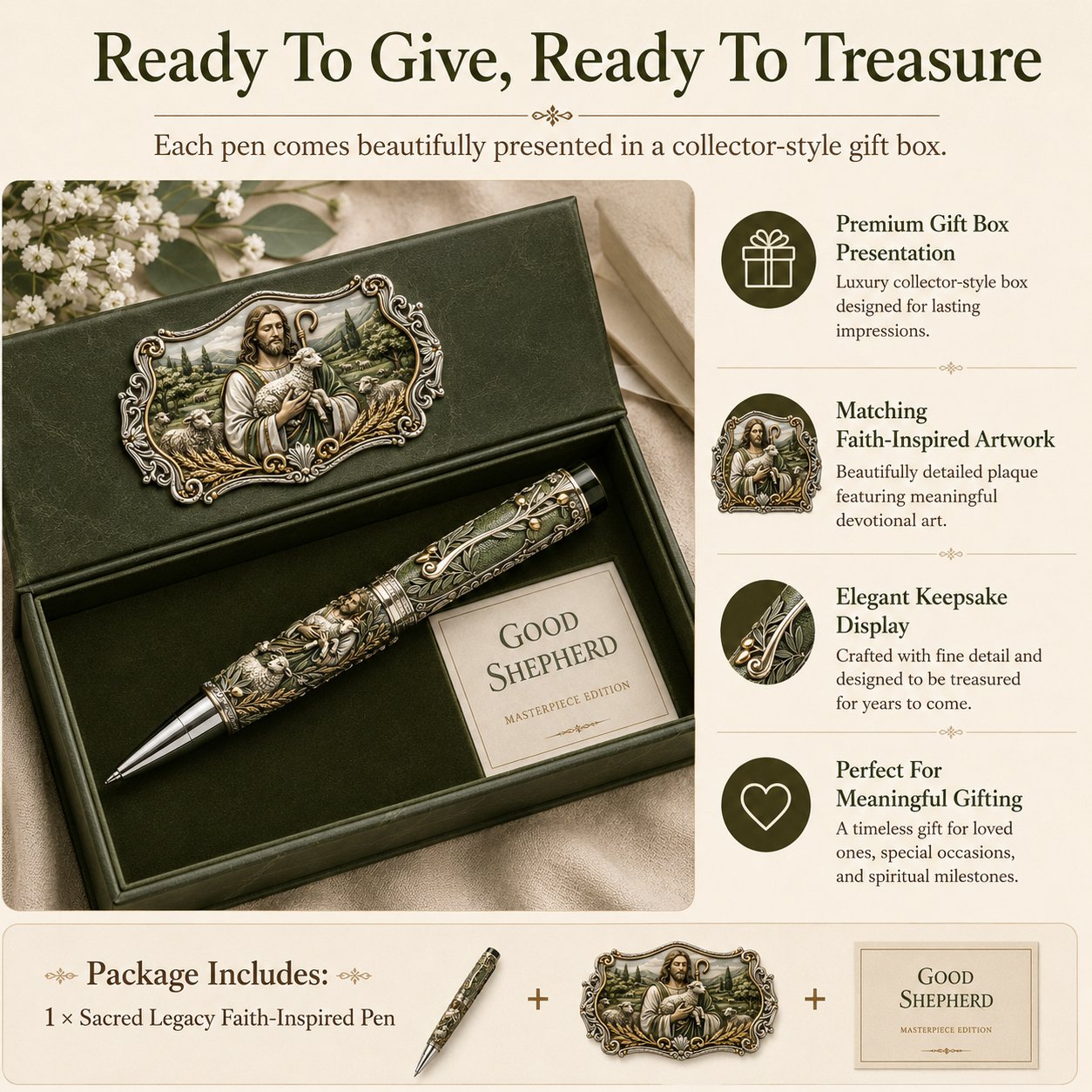 🔥 Hot Sale 49% OFF – ✝️ Sacred Legacy Faith-Inspired Keepsake Pen Collection | 6 Devotional Designs for Prayer Journaling, Bible Study & Meaningful Christian Gifts 🖊️✨
