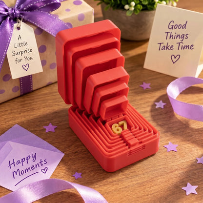 💯🎁 6-Layer Nesting Prank Gift Box | Pick Your Surprise: Middle Finger, Spider or Number 67