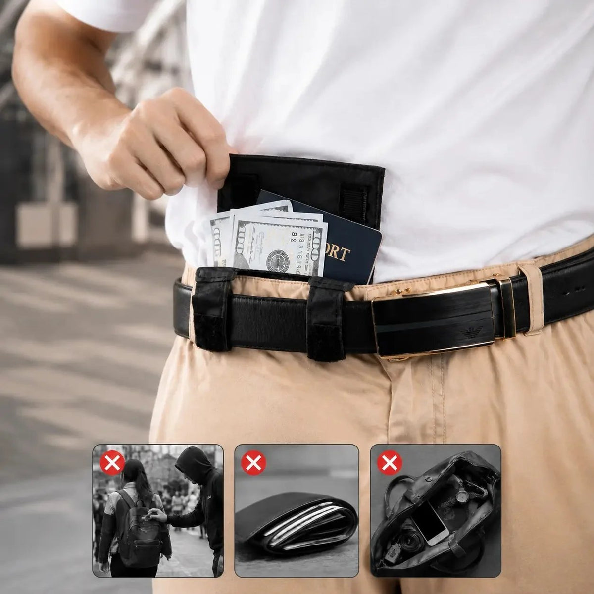 🔥LAST DAY SALE 50% OFF✨Concealed anti-theft travel waist bag