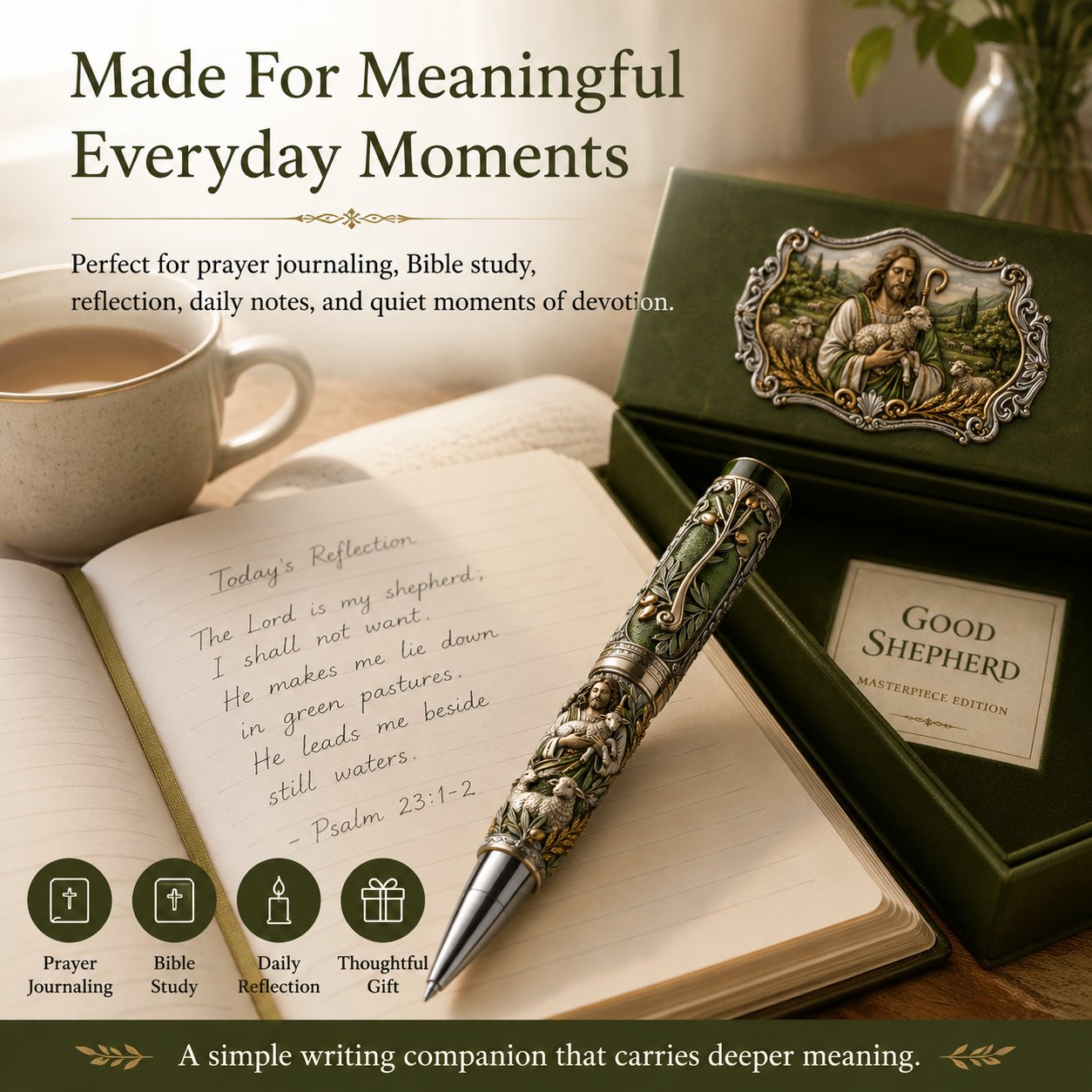 🔥 Hot Sale 49% OFF – ✝️ Sacred Legacy Faith-Inspired Keepsake Pen Collection | 6 Devotional Designs for Prayer Journaling, Bible Study & Meaningful Christian Gifts 🖊️✨