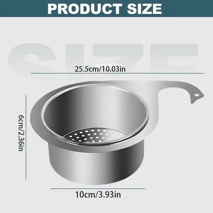 🔥 48% OFF 304 Stainless Steel Hanging Sink Strainer Basket – Rinse, Drain & Prep With Ease