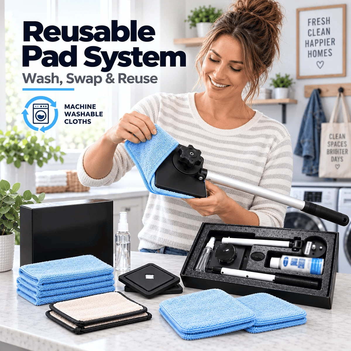 🧲 Dual-Magnet Car Windshield Cleaner ✨ Streak-Free Auto Window Cleaning Kit