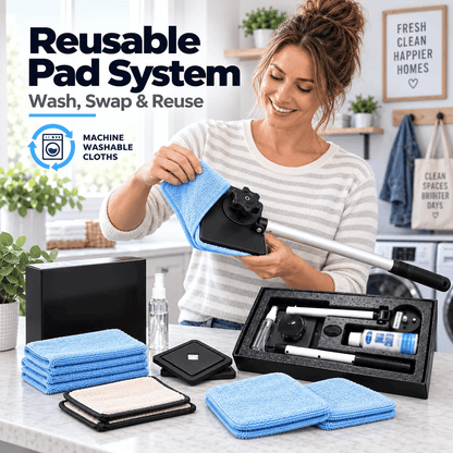 🧲 Dual-Magnet Car Windshield Cleaner ✨ Streak-Free Auto Window Cleaning Kit