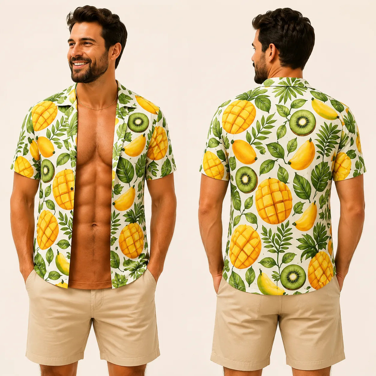 Funny Muscle T Shirt for Men, Hawaiian Shirt Illusion Tee, Personalized 3D Fake Open Shirt💪🔥
