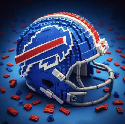 🏈 Building Block Football Helmet – 300+ Piece Collectible Construction Set