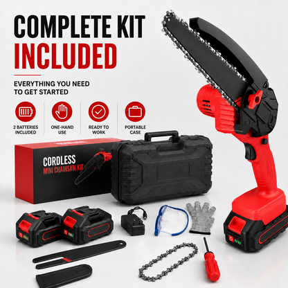 🔥 50% OFF Cordless Mini Chainsaw Kit – Free Shipping 🚚