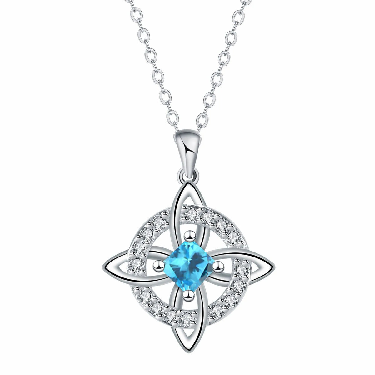 Mystical Birthstone Witches Knot Necklace – Natural Crystal🔮💞Protect Your Loved Ones