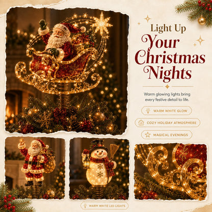 ⏳ Last Day 49% OFF – 🎅  Lighted Christmas Tree Topper Collection ✨