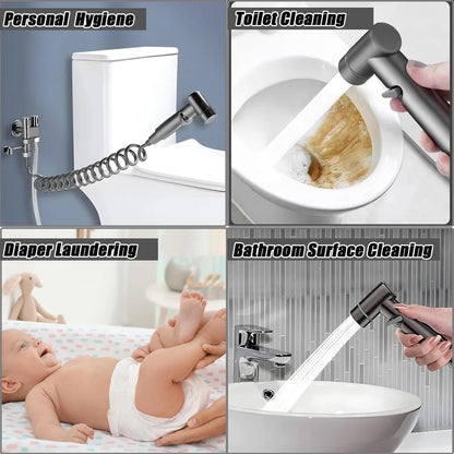 Free Shipping 🎉 1-In-2-Handheld Out Dual Control Valve Bidet Sprayer for Toilet