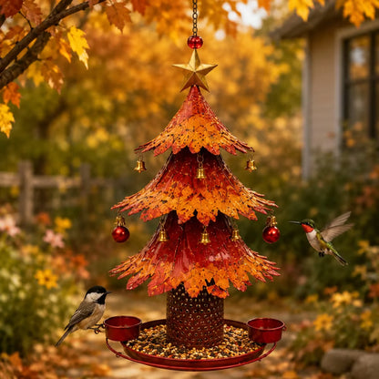 🎄Christmas Tree Bird Feeder🍂Festive Backyard Holiday Decor