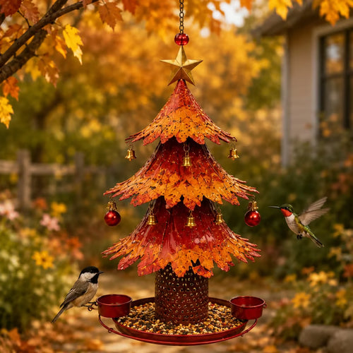 🎄Christmas Tree Bird Feeder🍂Festive Backyard Holiday Decor