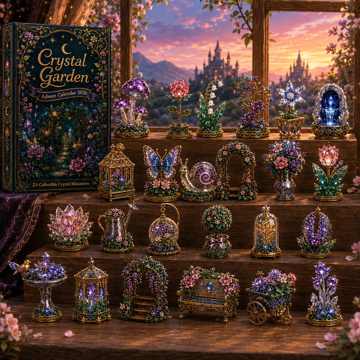 Crystal Garden Advent Calendar 2026 – 24-Day Magical Crystal Garden Collection