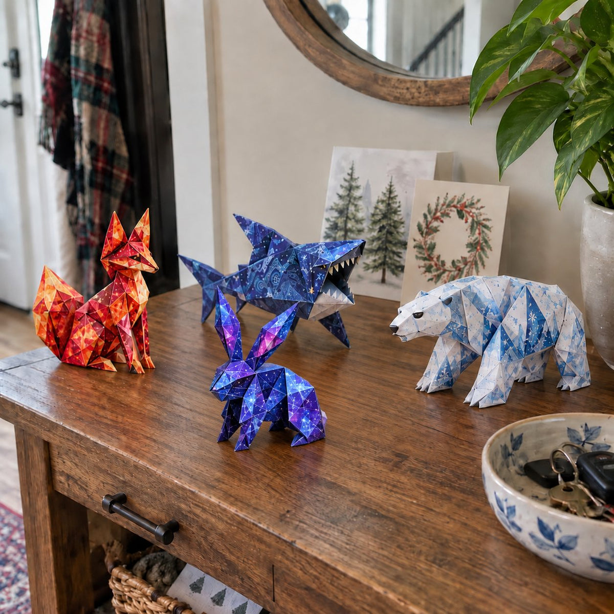 🐉 Fantasy Paper Folding Craft Kit | 4 Magical Worlds with 50 Patterned Papers & Step-by-Step Guide ✨