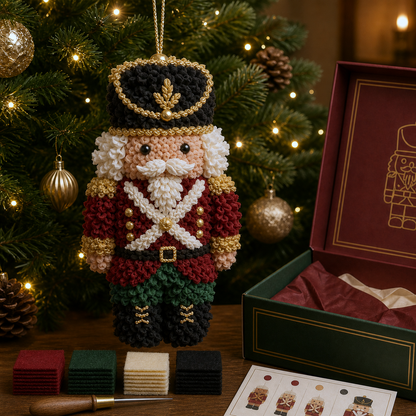 🔥 3D Fabric Poke Christmas Ornament Kit