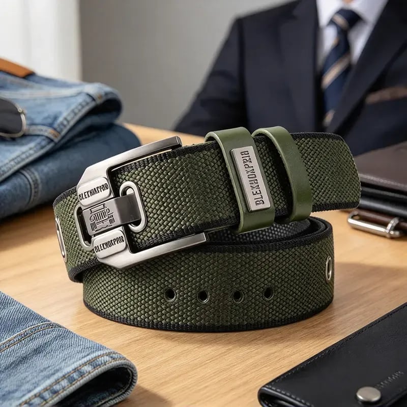 Unisex Minimalist Stylish Waistband - Buckle-Free Men's Belt, Holeless Strap