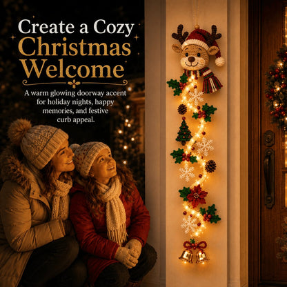 ⏳ Ultimo giorno: 49% DI SCONTO – 🎄 Decorazione natalizia luminosa da porta MerryCascade | 6 design festivi, luce calda, dettagli 3D & decorazione verticale salvaspazio ✨