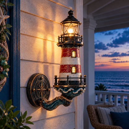 🌊🌊Vintage Coastal Lighthouse Wall Light