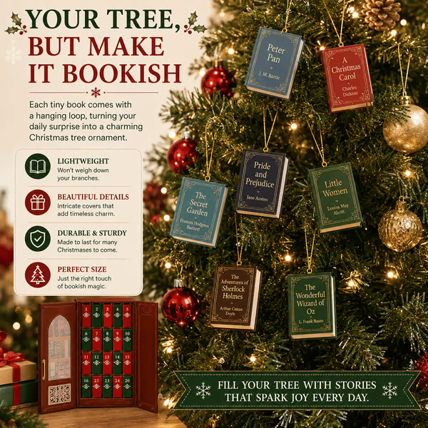 🔥Last Day 49% OFF📚 25-Day Mini Book Advent Calendar – A Book Lover's Christmas Countdown