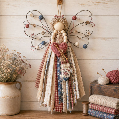 Angel Fabric Hanging DIY Kit - Stitch a Little Blessing That Stays Forever