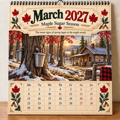 💯🇨🇦🍁 2027 Canada 160th Anniversary Commemorative Wall Calendar 🍁🇨🇦