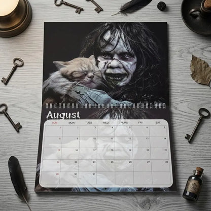 ⏳ Last day to save 50%👻2027 Whimsical Cat 12-Month Wall Monthly Planner Calendar