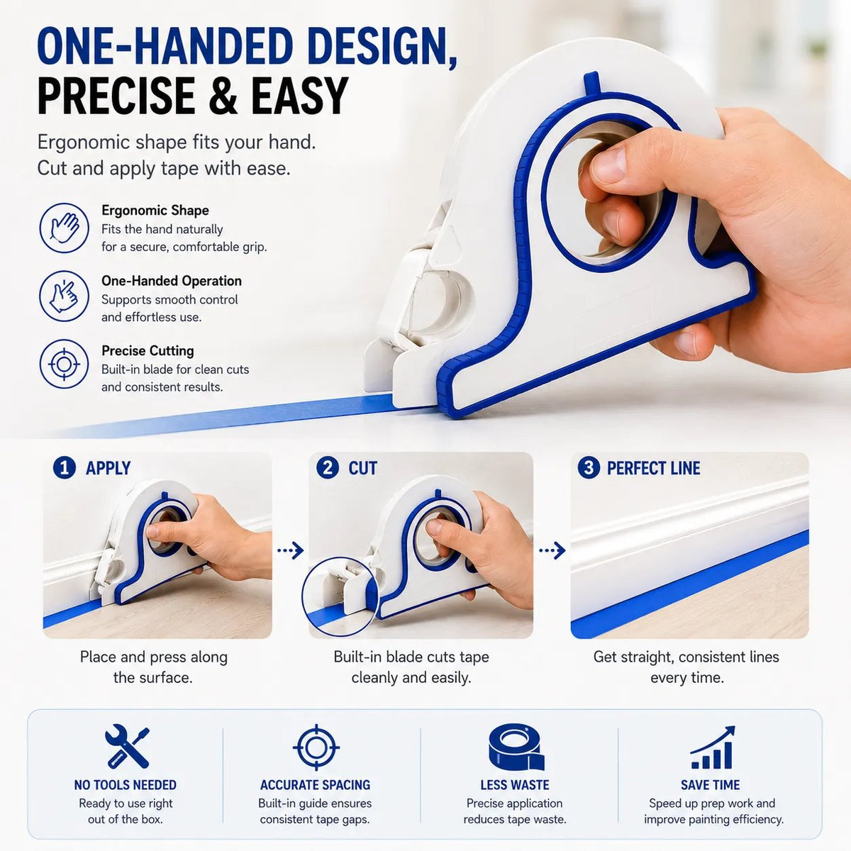 🎉 High-efficiency Painter Masking Tape Applicator