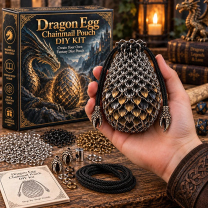 Dragon Egg Chainmail Pouch DIY Kit – 8 Fantasy Styles
