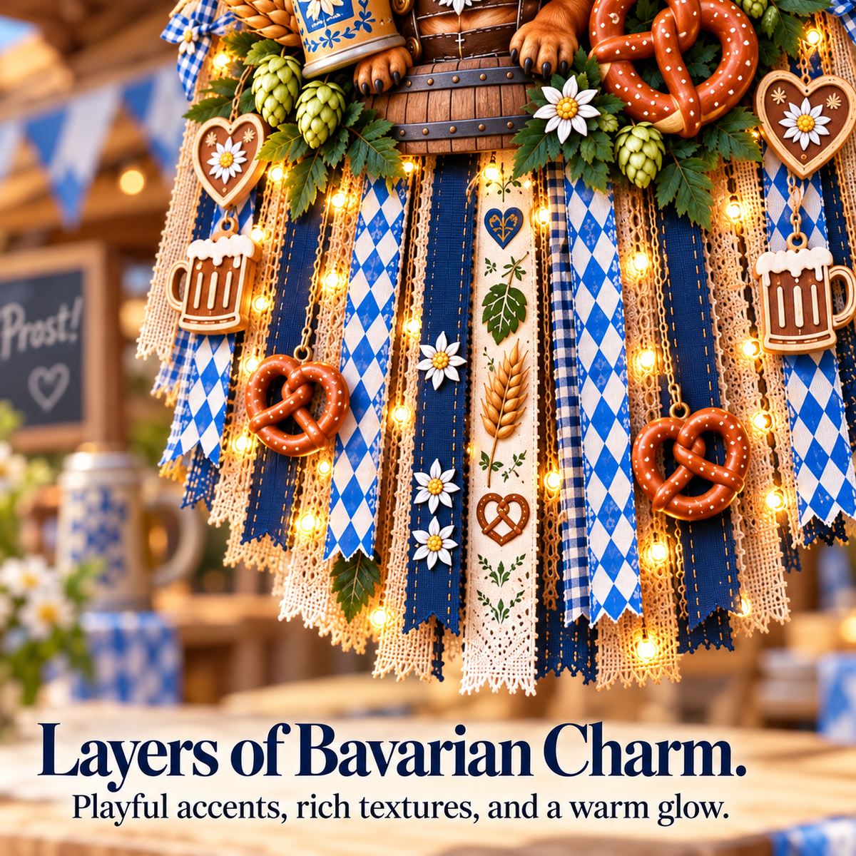 Light-Up Oktoberfest Door Hanging - Bring a Little Bavaria Home