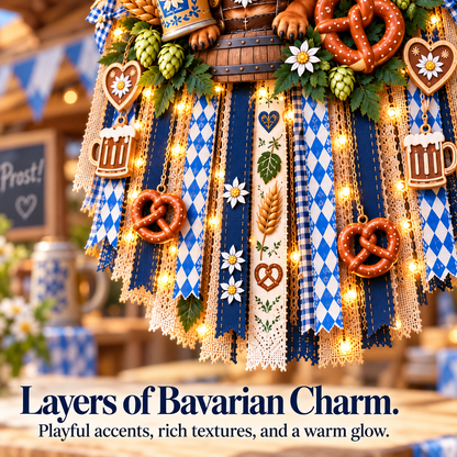 Light-Up Oktoberfest Door Hanging - Bring a Little Bavaria Home