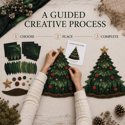 🔥Limited Time 50% OFF - 🧵 Christmas Fabric Art Door Hanging Craft Kit