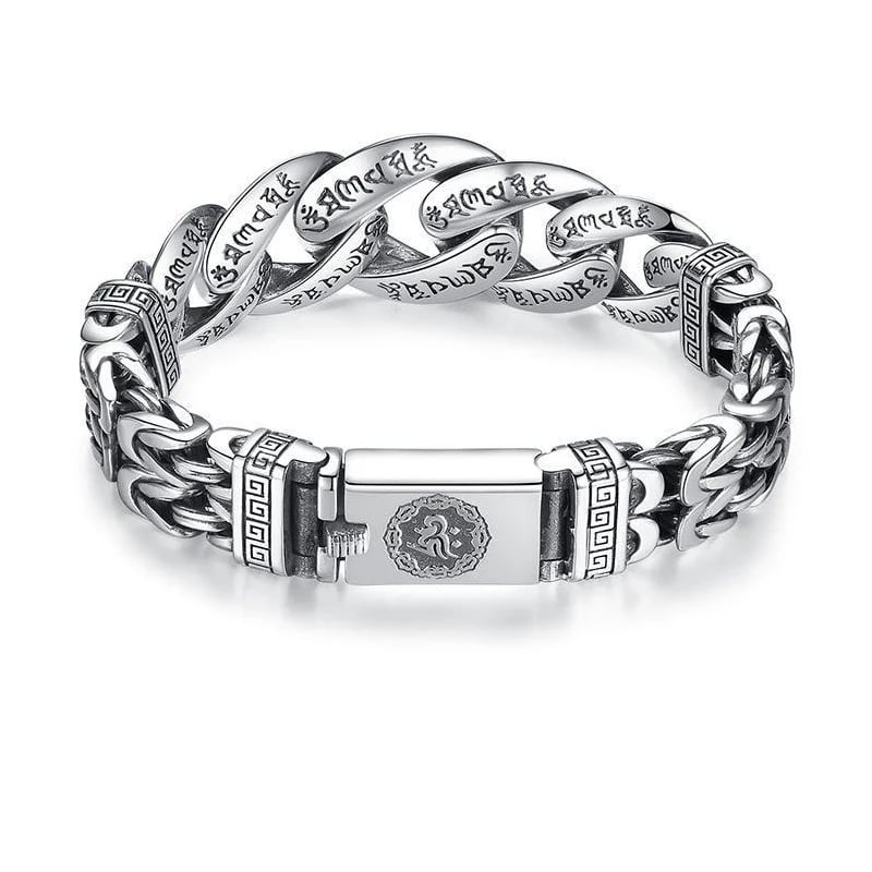 Men's Retro Six-Syllable Mantra Bracelet