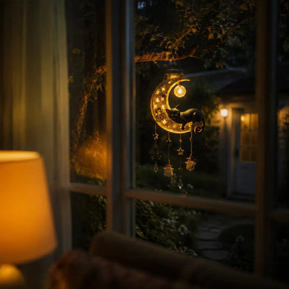 🌙 Every Breeze Carries a Little Halloween Magic——Solar Hanging Lantern for Outdoor Halloween Décor