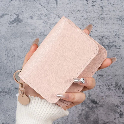 🎁HOT SALE🔥Elegant and Minimalist Women's Slim Short Wallet – with RFID protection, card slots, a bill compartment, and an ID window