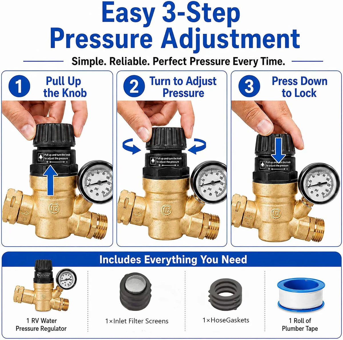 🚐 RV Water Pressure Regulator