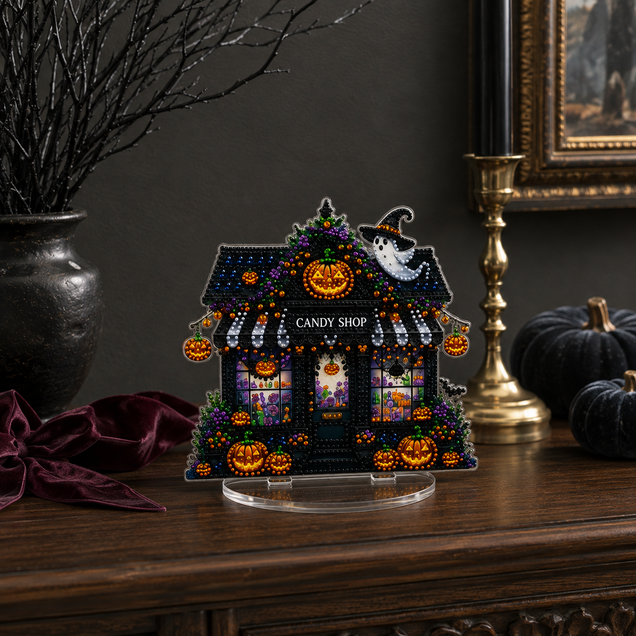Sparkling Halloween Candy Shop Tabletop Decor Kit