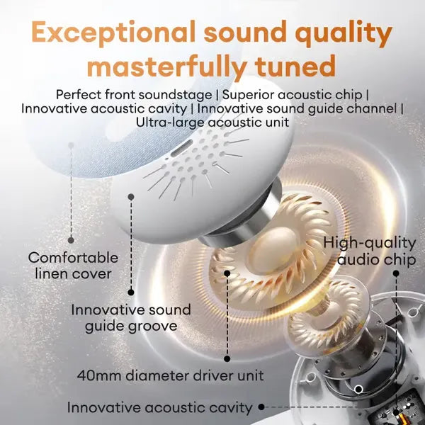🔥🔥  S1 Ultra-Thin Bluetooth Pillow Speaker with Bluetooth 6.0 - Bone Conduction Technology