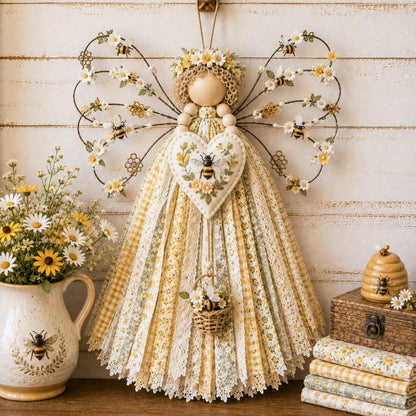 Angel Fabric Hanging DIY Kit - Stitch a Little Blessing That Stays Forever