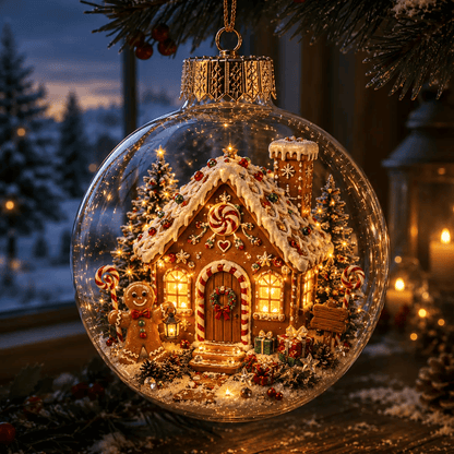🔥Limited time 50% OFF -✨✨🎄 Glowing Christmas Story Ornament – Light-Up Mini Holiday Scene