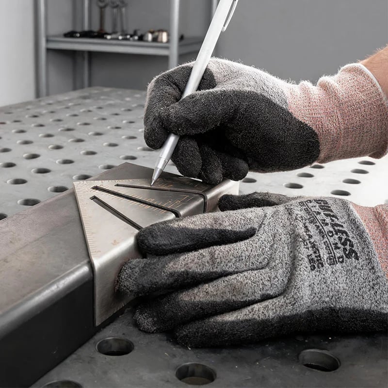 🔧 Heavy-Duty Metalworking Miter Square – Precision Angle Layout Tool for Welding & Fabrication