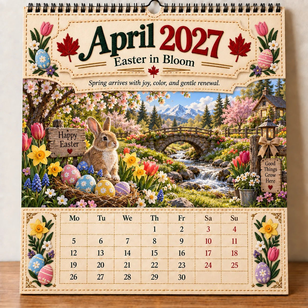 💯🇨🇦🍁 2027 Canada 160th Anniversary Commemorative Wall Calendar 🍁🇨🇦