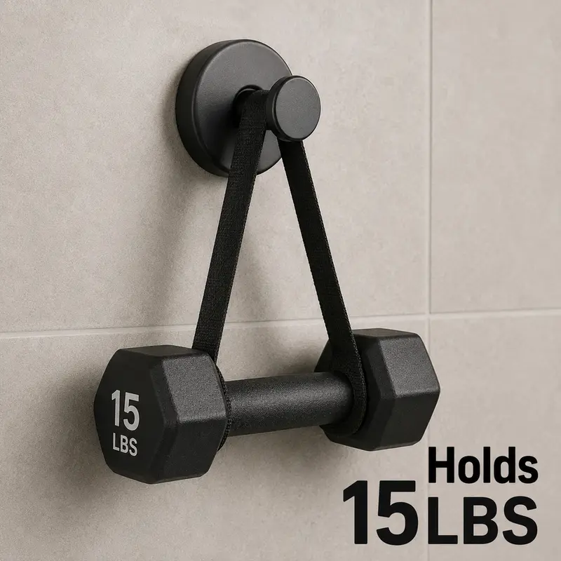Stainless Steel Finish GripLock Heavy Duty Adhesive Wall Hooks