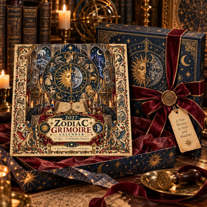 📅✨2027 Zodiac Grimoire Calendar™ | 12 Signs, 12 Forbidden Chapters