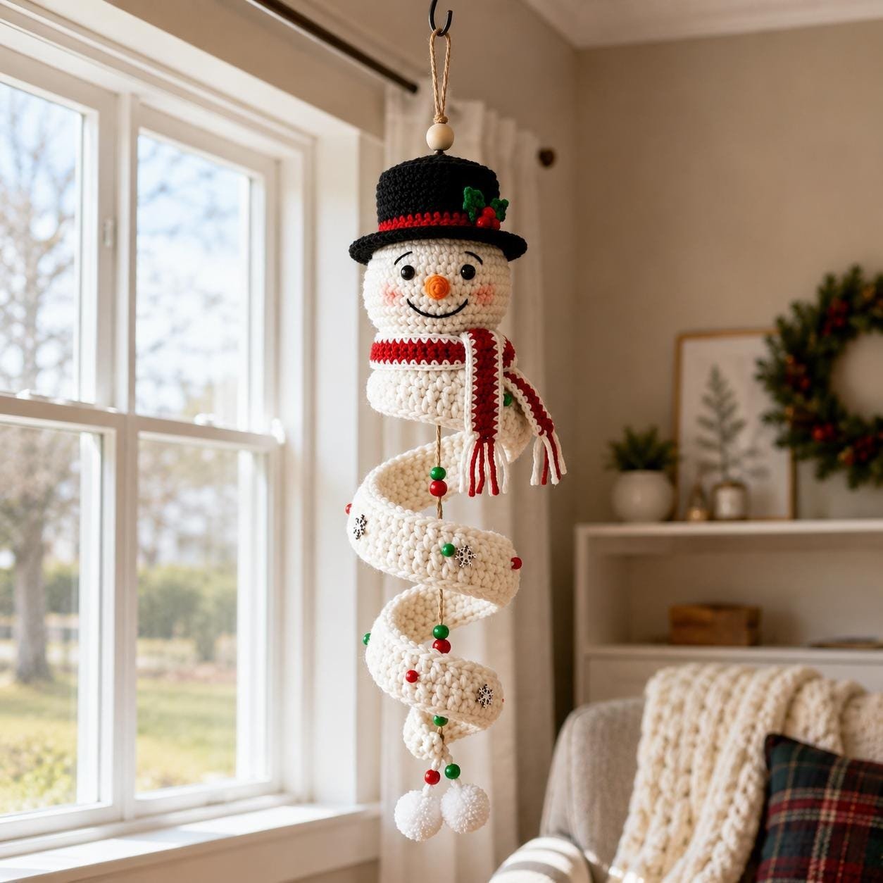 🔥HOT SALE 49% OFF - 🎅🌲Crochet Snowman Spiral Oranment DIY Kit