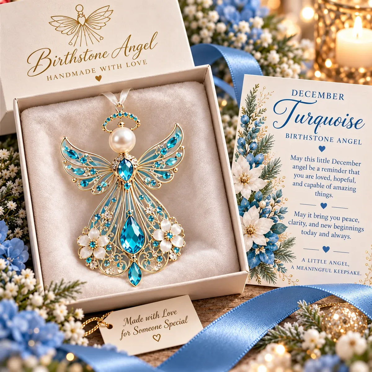 ⏳ Last Day 49% OFF – 👼 Birth Month Guardian Angel | 12 Birthstone-Inspired Keepsakes for Meaningful Gifts ✨
